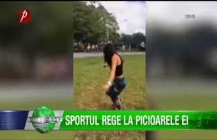 Sportul Rege la picioarele ei