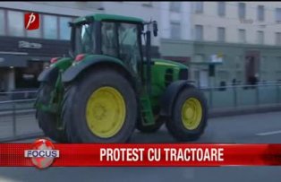 Protest cu tractoare