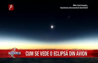 Cum se vede o eclipsă din avion