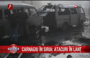 Carnagiu in Siria, atacuri in lant