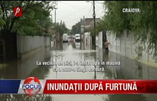 Inundaţii după furtună