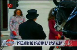 Pregatiri de craciun la casa alba