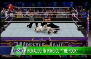 Ronaldo, în ring cu "The Rock"