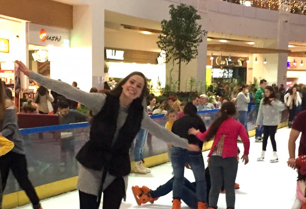 Livia Graur s-a distrat în weekend, la patinoar