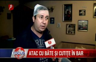 Atac cu bate si cutite in bar