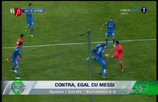Contra, egal cu Messi