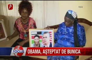 Obama asteptat de bunica