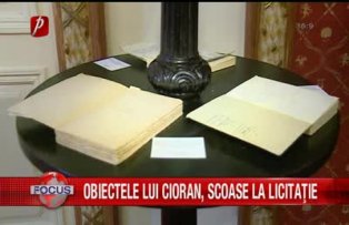 Obiectele lui Cioran, scoase la licitatie