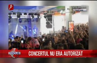 Concertul Carla's Dreams nu era autorizat