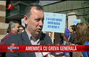 Ameninta cu greva generala