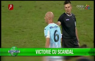 Victorie cu scandal