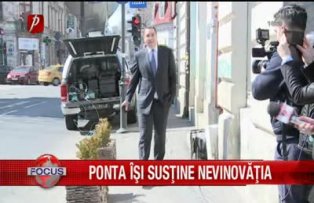 Ponta îşi sustine nevinovăţia