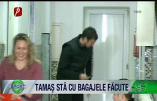 Tamaş stă cu bagajele făcute