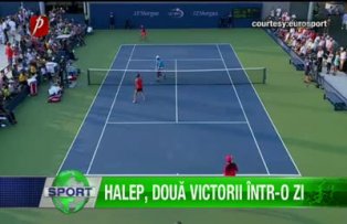 Halep, două victorii într-o zi