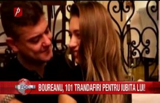 Boureanu 101 trandafiri pentru iubita lui