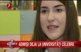 Admisi deja la universitati celebre