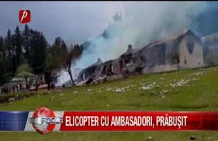 Elicopter cu ambasadori prabusit