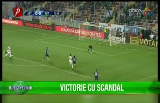 Victorie cu scandal