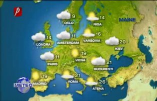 Prognoza meteo pentru sambata, 30 aprilie