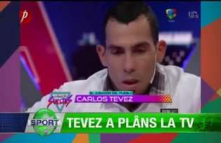 Tevez a plâns la tv