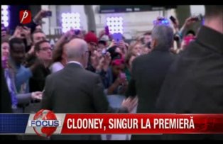 Clooney singur la premiera