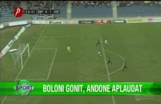Boloni gonit, Andone aplaudat