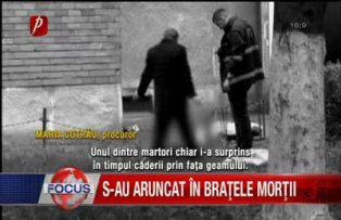 S-au aruncat in bratele mortii