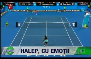 Halep, cu emoţii