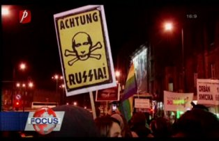 Protest anti-Putin la Budapesta