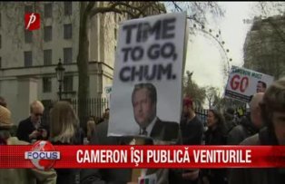 Cameron îşi publică veniturile