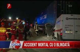 Accident mortal cu o blindata