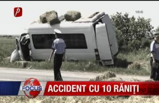 Accident cu 10 raniti