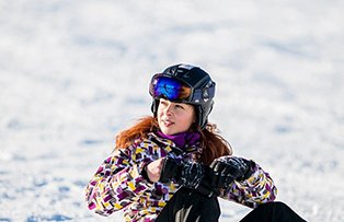 Ioana Petric, vacanţă albă ca zăpada în Alpii Austriei