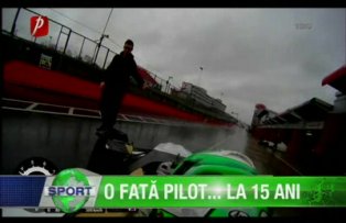O fată pilot... la 15 ani