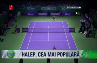 Halep, cea mai populară