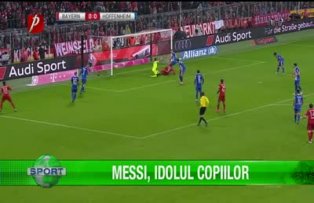 Messi, idolul copiilor
