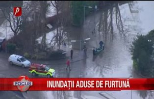Inundatii aduse de furtuna