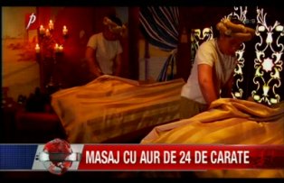 Masaj cu aur de 24 de carate