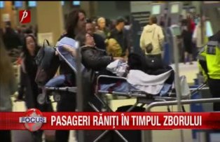 Pasageri raniti in timpul zborului