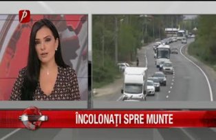 Încolonaţi spre munte