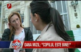 Oana Mizil, copilul este bine
