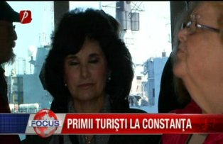 Primii turisti la Constanta