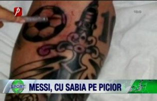 Messi, cu sabia pe picior