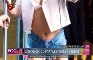 Lady Gaga, cu partile intime la vedere