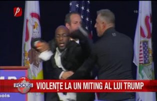 Violente la un mitig al lui Trump