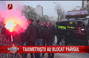 Taximetristii au blocat Parisul