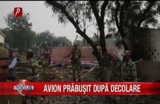 Avion prabusit dupa decolare