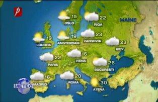 Prognoza meteo pentru 13 mai