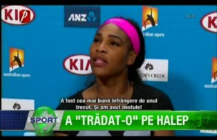 A "trădat-o" pe Halep