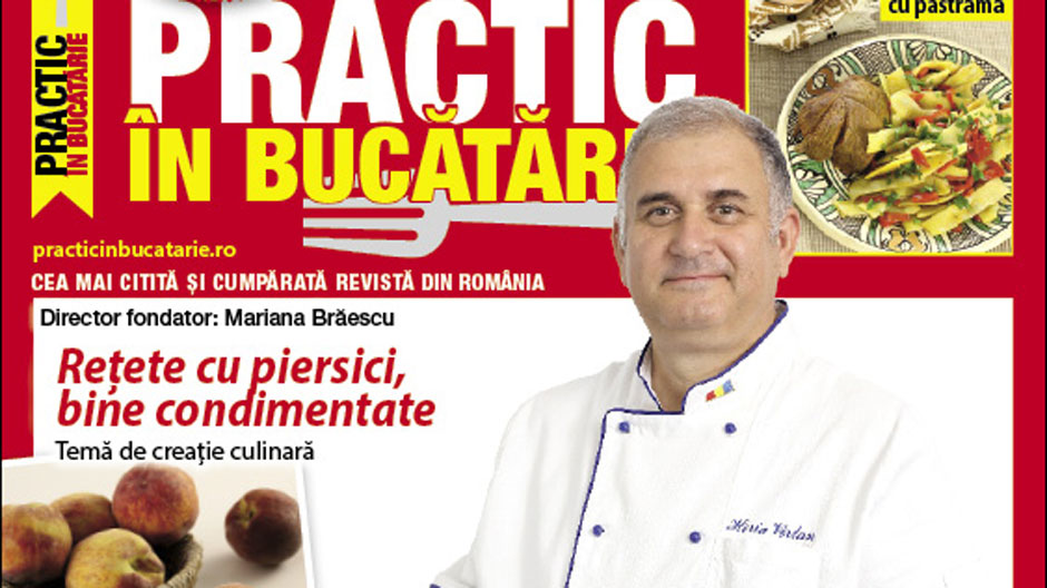 Horia Vîrlan a gătit în bucătăria practică salată de vinete cu ardei roşii